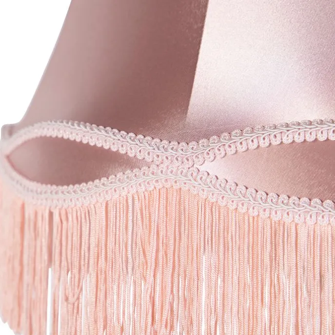 Seidenlampenschirm Rosa 45/30/44 - Granny