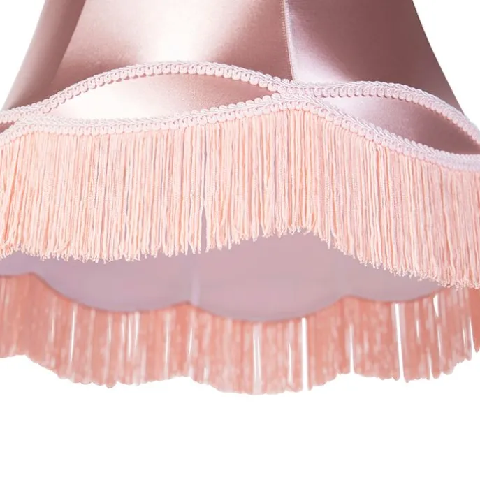 Seidenlampenschirm Rosa 45/30/44 - Granny