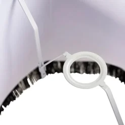 Seidenlampenschirm schwarz mit grau 45 cm - Granny