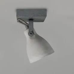 Set aus 6 industriellen Spots grau Beton 1-Flammig - Creto