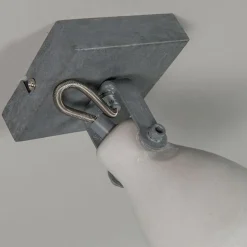 Set aus 6 industriellen Spots grau Beton 1-Flammig - Creto