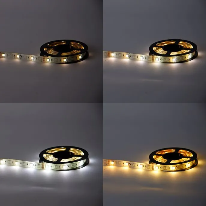 Set aus 2 smarten LED-Streifen RGBW und dimmbar in Kelvin 2 m inkl. Treiber