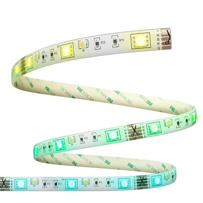 Set aus 2 smarten LED-Streifen RGBW und dimmbar in Kelvin 2 m inkl. Treiber