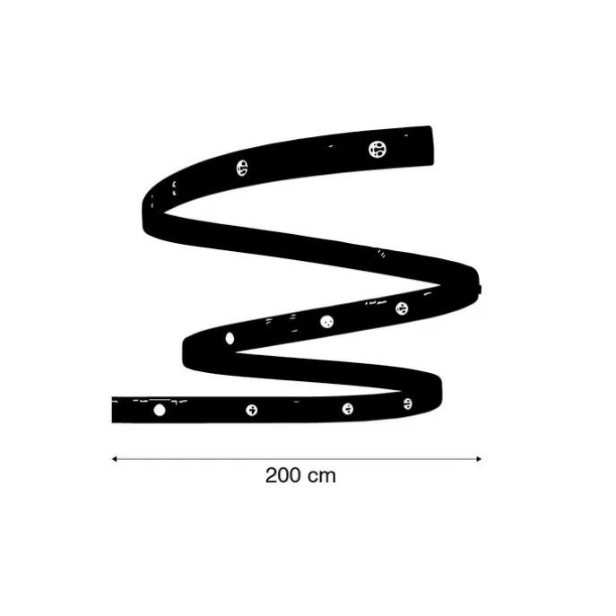 Set aus 2 smarten LED-Streifen RGBW und dimmbar in Kelvin 2 m inkl. Treiber