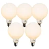 Set mit 5 Dimmbare E27 LED-Glühbirne Opal G125 5W 450lm 2200K