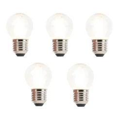 Set mit 5 dimmbaren E27 LED Filament-Glühbirnen 3W 250lm 2700K