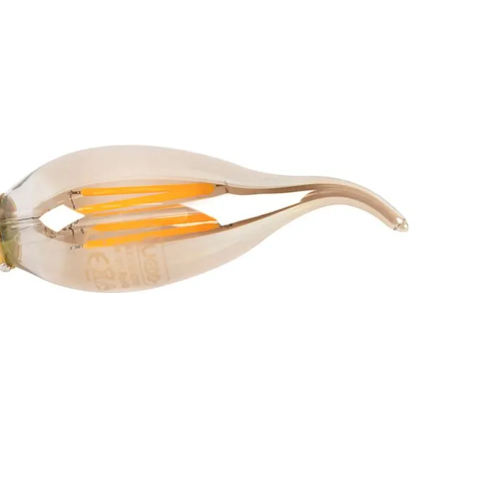 Set mit 5 dimmbaren E14 LED Filament Kerzenlampen 240V 3W 250lm