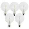 Set mit 5 dimmbaren E27 LED-Glühbirnen Spiralfilament G125 4W 270 lm 2700K