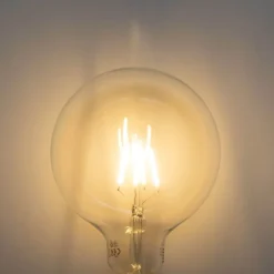 Set mit 5 dimmbaren E27 LED-Glühbirnen Spiralfilament G125 4W 270 lm 2700K