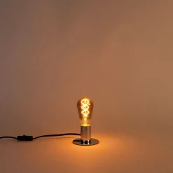 Set mit 5 dimmbaren E27 LED-Glühbirnen Twisted Filament ST64 Rauchglas 120lm 1800K