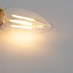 Set mit 5 dimmbaren E14-LED-Kerzenlampen B35 klar 3W 250 lm 2700K