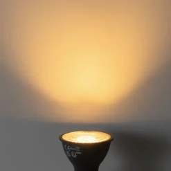 Set mit 5 dimmbaren GU10 LED-Glühbirnen Schwarz 7W 430 lm 2700K