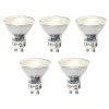 Set mit 5 dimmbaren GU10-LED-Lampen 7W 600 lm 4000K