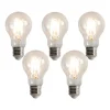 Set mit 5 dimmbaren LED-Glühbirnen E27 3-Stufen-Dimmung A60 5W 500lm 2700K
