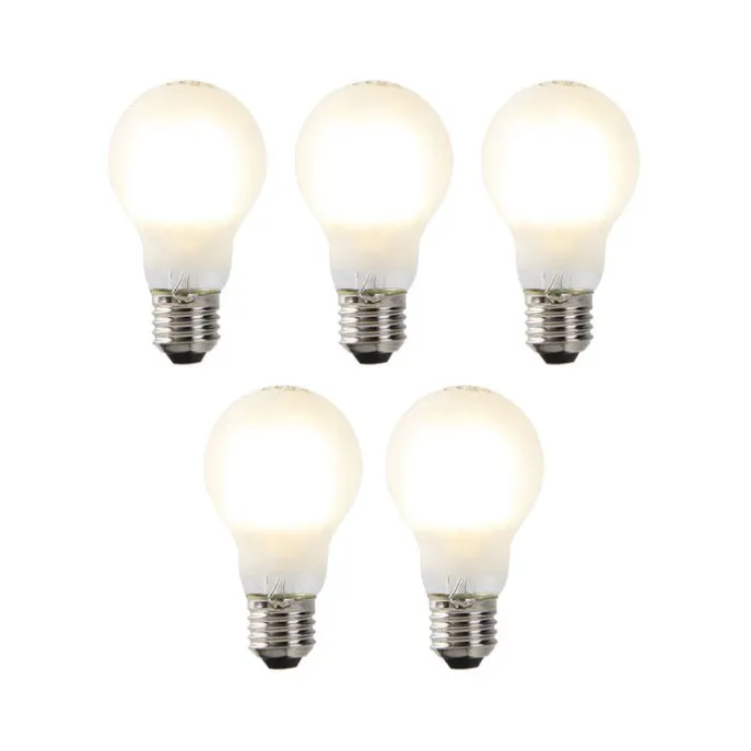 Set mit 5 dimmbaren LED-Glühlampen E27 A60 7W 806 lm 2700K