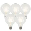 Set mit 5 dimmbaren LED-Lampen E27 G95 5W 470 lm 2700K