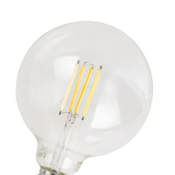 Set mit 5 E27 Dimmbare LED-Glühbirnen G125 Klar 7W 806lm 2700-6500K