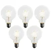 Set mit 5 E27 dimmbare LED-Glühbirne G95 5W 450lm 2200K