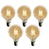Set mit 5 E27 dimmbare LED-Glühbirne G95 5W 450lm 2700K
