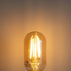 Set mit 5 E27 dimmbare LED-Lampe Gold T45 4W 300 lm 2200K