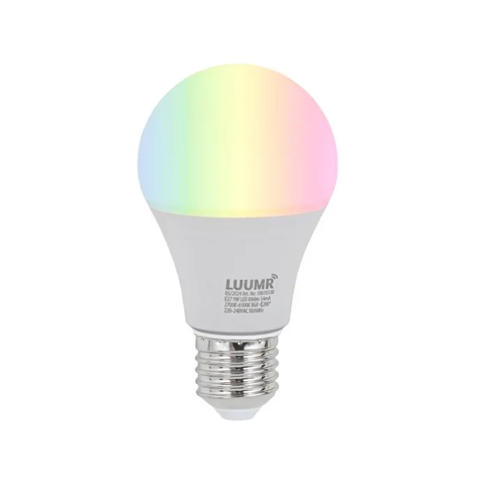 Set mit 5 E27 Dimmbare LED-Lampen A60 Opal 9W 806lm 2700-6500K