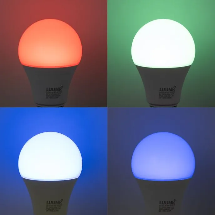 Set mit 5 E27 Dimmbare LED-Lampen A60 Opal 9W 806lm 2700-6500K