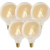 Set mit 5 E27 dimmbaren LED-Lampen G125 Gold 5W 450 lm 2200K