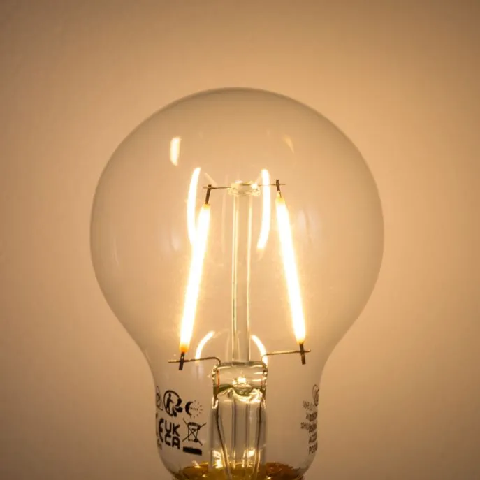 Set mit 5 E27 LED-Glühbirne A60 Lux-Sensor 2,5W 250lm 2200K