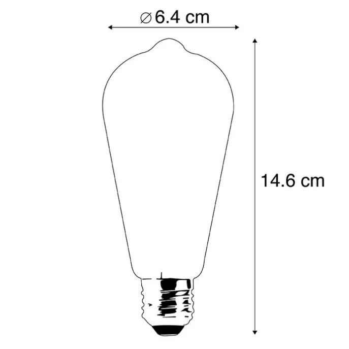 Set mit 5 E27 LED-Lampen, dimmbar bis warmes Gold, 8 W, 806 lm, 2000-2700 K