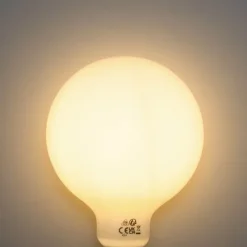 Set mit 5 E27 3-Stufen dimmbare LED-Glühbirne Opal G125 4W 450lm 2700K