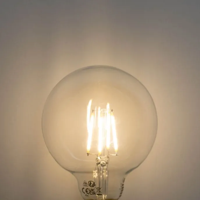 Set mit 5 E27 3-Stufen dimmbare LED-Glühbirne G95 4W 450lm 3000K