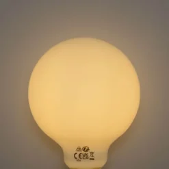 Set mit 5 E27 3-Stufen dimmbare LED-Glühbirne Opal G95 4W 450lm 2700K