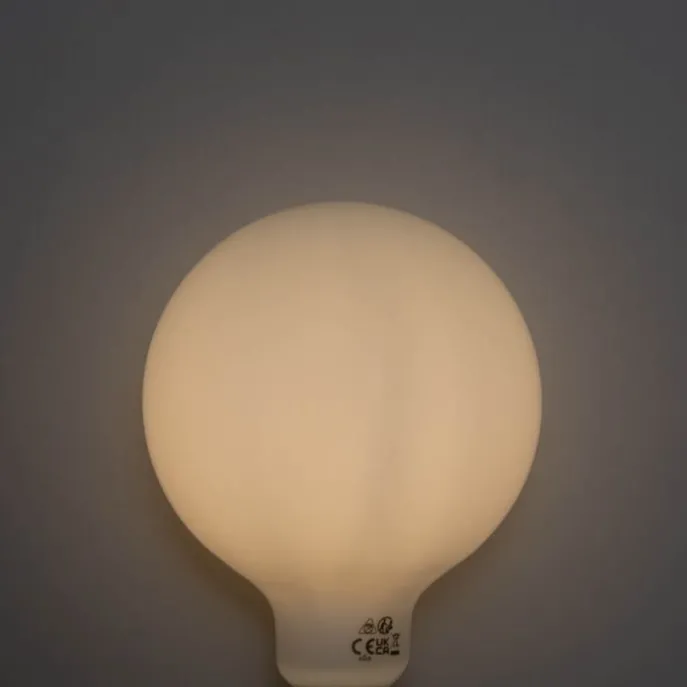 Set mit 5 E27 3-Stufen-dimmbare LED-Glühbirne Opal G125 4W 450lm 3000K