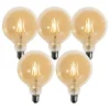 Set mit 5 E27 3-Stufen-dimmbare LED-Lampe Gold G125 4W 450lm 2700K