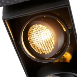 Set mit 6 Einbauspots schwarz verstellbar randlos 2-Lichter - Oneon Honey