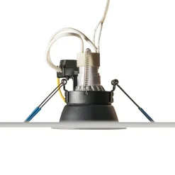 Set mit 12 Einbauspots schwarz rund - Dept