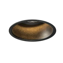 Set mit 12 Einbauspots schwarz rund - Dept