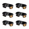 Set mit 6 Einbauspots schwarz GU10 50mm 2-flammig - Installa