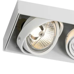 Set mit 6 Einbauspots weiß GU10 AR70 Trimless 3-Licht - Oneon