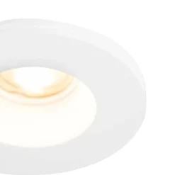 Set mit 6 Einbauspots weiß 13 cm rund - Gypsy Stucco