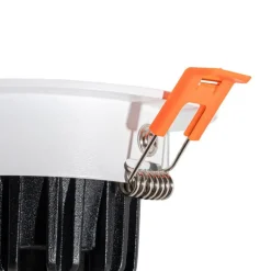 Set mit 6 Einbauspots weiß 6,8 cm inkl. LED 750 lm dimmbar IP23 - Gaius