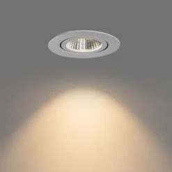 Set mit 6 Einbauspots weiß 6,8 cm inkl. LED 750 lm dimmbar IP23 - Gaius