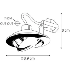 Set mit 12 Einbauspots weiß neigbar - Cisco
