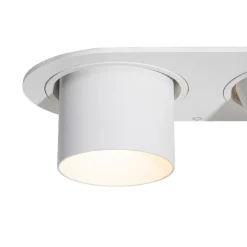 Set mit 6 Einbauspots weiß GU10 50mm 2-flammig - Installa