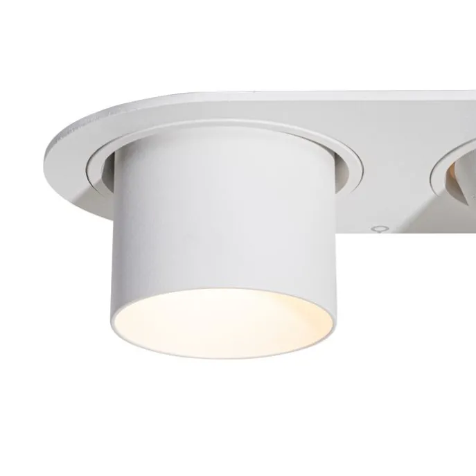 Set mit 6 Einbauspots weiß GU10 50mm 2-flammig - Installa