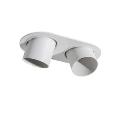 Set mit 6 Einbauspots weiß GU10 50mm 2-flammig - Installa