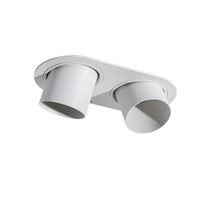 Set mit 6 Einbauspots weiß GU10 50mm 2-flammig - Installa