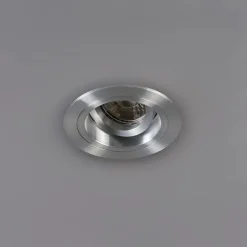 Set mit 6 Einbaustrahler rund Aluminium dreh- und neigbar - Chuck