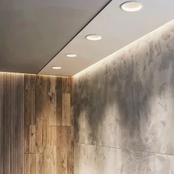 Set mit 6 Einbaustrahler weiß dreh- und neigbar - Legierung