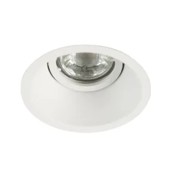 Set mit 6 Einbaustrahler weiß dreh- und neigbar - Legierung